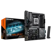 Gigabyte X870E EAGLE X3D WIFI7 | Processor family AMD | Processor socket AM5 | DDR5 | Supported hard disk drive interfaces M.2, SATA | Number of SATA connectors 4 – pilt 5