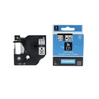 Kleepkirjalint/markeerimislint DYMO 40913 9mm must/valgel analoog
