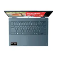 Lenovo- Yoga 7 2-in-1 14AKP10 AMD | Tidal Teal | 14 " | OLED | Touchscreen | WUXGA | 1920 x 1200 pixels | Glossy | AMD Ryzen AI 5 | 340 | 16 GB | Soldered LPDDR5 | Solid-state drive capacity 512 GB | AMD Radeon 840M Graphics | Windows 11 Home | 802.11be | Bluetooth version 5.4 | Keyboard language English | Keyboard backlit | Warranty 24 month(s) | Battery warranty 12 month(s) – pilt 2