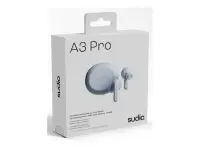 Sudio Earbuds | A3 Pro | Bluetooth | In-ear | Microphone | Powder Blue | Noise canceling | Wireless