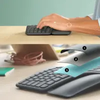 Logitech ERGO K860 klaviatuur Kontor RF juhtmeta ühendus + Bluetooth QWERTY US rahvusvaheline Grafiit – pilt 7