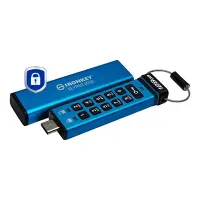 Kingston Technology IronKey Keypad 200 USB-välkmälu 128 GB USB tüüp-C 3.2 Gen 1 (3.1 Gen 1) Sinine – pilt 13