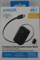 SALE OUT. | Anker Nano Power Bank 45W with Built-In Retractable USB-C Cable | A1638H11 | 10000 mAh | Black | DEMO