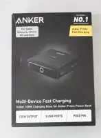 SALE OUT. Anker Prime Charging Base for Power Bank, 100W | A1902311 | Black | UNPACKED, DAMAGED PACKAGING, SCRATCHED