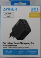 SALE OUT. Anker Zolo Charger 70W, 4-port, Black | Anker Charger | Zolo | DEMO | Black