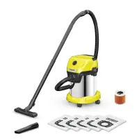 Vacuum Cleaner KARCHER Wet and dry vacuum cleaner WD 3 S V-17/4/20 + 4 FB 1000 Watts Suction...