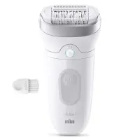 Braun Silk epil 7, Wet & Dry, valge/hall - Epilaator