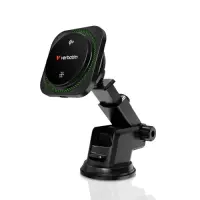 Verbatim 31860 Charge 'n' Drive Qi2 Magnetic Wireless Car Charger RGB, Black