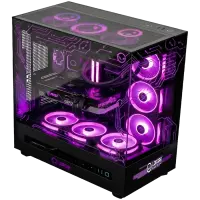LORGAR PRO P401 - AMD 7800X3D 8C/16T, 360 AIO, NVIDIA RTX 5070Ti 16GB, 32GB@6400mhz, 2TB SSD NVME, 850W PSU, Black, 3Y – pilt 3