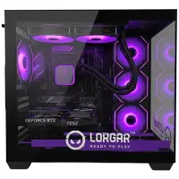 LORGAR ADVANCED A201 - AMD 7500F 6C/12T, 240 AIO, NVIDIA RTX 5060Ti 16GB, 32GB@6400mhz, 1TB SSD NVME, 750W PSU, Black, 3Y