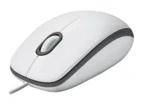 Logitech M100 Wired Mouse, 1000 DPI, White