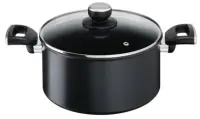 TEFAL | Unlimited Stewpot | G2554672 | 5 L | Aluminum | Dishwasher proof | Lid included | Black