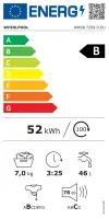 Whirlpool Washing machine | WRSB 7259 D EU | Energy efficiency class B | Front loading | Washing capacity 7 kg | 1200 RPM | Depth 44 cm | Width 60 cm | Display | LCD | Steam function | White