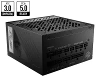 Power Supply MSI 1000 Watts Efficiency 80 PLUS GOLD PFC Active MPGA1000GPCIE5