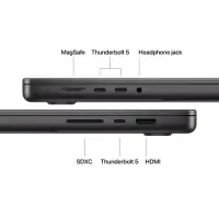 Apple | MacBook | Pro | Space Black | 16.2 " | 3456 x 2234 pixels | Apple M5 Pro | 48 GB | Solid-state drive capacity 1000 GB | Apple M5 Pro chip 18-core CPU/20-core GPU | macOS | Bluetooth version 6 | Keyboard language Russian | Keyboard backlit – pilt 3