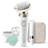 Braun Epilator | Silk-épil 9 Flex SkinSpa SES9-481 3D | Operating time (max) 50 min | Number of power levels 2 | Wet & Dry | White/Gold