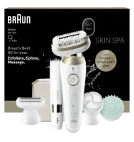 Braun Epilator | Silk-épil 9 Flex SkinSpa SES9-481 3D | Operating time (max) 50 min | Number of power levels 2 | Wet & Dry | White/Gold – pilt 6