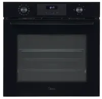 Midea MBO7NM30D0-BK Oven, Built-in, Electric, Width 60 cm, Touch Display, Black