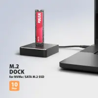 Axagon ADSA-M2C11 HDD/SSD dokkimisjaam USB 3.2 Gen 2 (3.1 Gen 2) Type-C Must – pilt 2