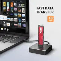 Axagon ADSA-M2C11 HDD/SSD dokkimisjaam USB 3.2 Gen 2 (3.1 Gen 2) Type-C Must – pilt 9