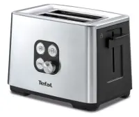 TEFAL | Toaster | Equinox TT420D30 | Power 900 W | Number of slots 2 | Housing material Stainless Steel | Stainless steel/Black