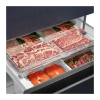 Midea Refrigerator | MDRB542BIE70 | Energy efficiency class Class E | Free standing | Height 191 cm | Combi | No Frost system | Fridge net capacity 257 L | Freezer net capacity 135 L | Display | 38 dB | Grey – pilt 2