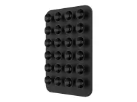 Fixed | MagSafe Holder With Suction Cups | MagMate | Apple | iPhone 12 and newer, or any phone with a MagSafe case | Liquid Silicone | Black