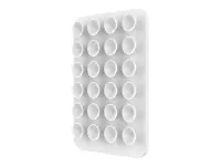Fixed MagSafe holder with suction cups | Cup holder | Liquid silicone | White