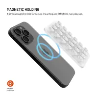 Fixed MagSafe holder with suction cups | Cup holder | Liquid silicone | White – pilt 3