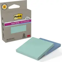 Märkmepaber 76x76mm POST-IT 654 Super Sticky Recycled 2 värvi x70 lehte