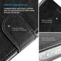 Fixed Opus | Book Case | Xiaomi | Redmi Note 15 Pro 4G | Synthetic leather | Black – pilt 6