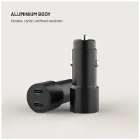 Fixed Dual USB-C Car Charger, 65W, PD 3.0 – pilt 3