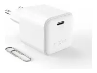 Fixed Mini GaN power adapter with USB-C output and PD support, 65W