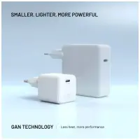 Fixed Mini GaN power adapter with USB-C output and PD support, 65W – pilt 6