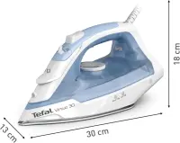 TEFAL Virtuo 30 FV2C41G0 | Steam Iron | 2000 W | Water tank capacity 240 ml | Continuous steam 25 g/min | Steam boost performance 120 g/min | Calm Blue – pilt 4