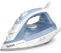 TEFAL Virtuo 30 FV2C41G0 | Steam Iron | 2000 W | Water tank capacity 240 ml | Continuous steam 25 g/min | Steam boost performance 120 g/min | Calm Blue