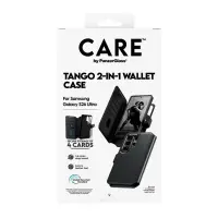 PanzerGlass CARE™ by ® Tango 2-in-1 Wallet Case w. Qi Samsung Galaxy S26 Ultra mobiiltelefoni ümbris Kate Läbipaistev