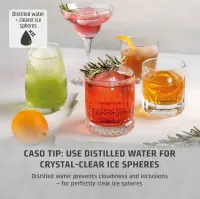 Caso Ice Cube Maker | Clear Ice Advanced | Power 130 W | Capacity 1.5 L | Matt Black – pilt 3