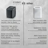 Caso Ice Cube Maker | Clear Ice Advanced | Power 130 W | Capacity 1.5 L | Matt Black – pilt 11