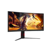 AOC | CU34G4CA | 34 " | Fast VA | WQHD | 21:9 | 180 Hz | 1 ms | 3440 x 1440 pixels | 450 cd/m² | HDMI ports quantity 2 | Black – pilt 2