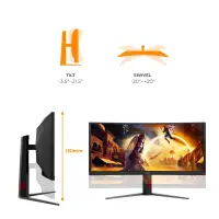 AOC | CU34G4CA | 34 " | Fast VA | WQHD | 21:9 | 180 Hz | 1 ms | 3440 x 1440 pixels | 450 cd/m² | HDMI ports quantity 2 | Black – pilt 6