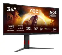 AOC | CU34G4CA | 34 " | Fast VA | WQHD | 21:9 | 180 Hz | 1 ms | 3440 x 1440 pixels | 450 cd/m² | HDMI ports quantity 2 | Black – pilt 15