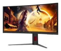 AOC | CU34G4CA | 34 " | Fast VA | WQHD | 21:9 | 180 Hz | 1 ms | 3440 x 1440 pixels | 450 cd/m² | HDMI ports quantity 2 | Black – pilt 24