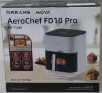 SALE OUT. MOVA FD10 Pro Air Fryer, 6 L, White | MOVA Air Fryer | FD10 Pro | Power 1800 W | Capacity 6 L | White | DAMAGED PACKAGING | 24 month(s)