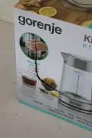 SALE OUT. Gorenje K17GDWII Kettle, Electric, Capacity 1.7 L, Power 2200 W, Stainless steel | SALE OUT. | Gorenje Kettle | K17GDWII | 2200 W | Electric | 1.7 L | 360° rotational base | Stainless steel/Glass | Stainless steel/Transparent | DAMAGED PACKAGING AND GLASS – pilt 2