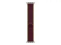 APPLE 49mm Burgundy Trail Loop - S/M - Natural Titanium Finish | Apple