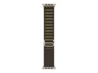 APPLE 49mm Dark Olive Alpine Loop - Small - Natural Titanium Finish | Apple