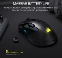 Corsair IRONCLAW SE | Gaming Mouse | Wireless/Wired | 2.4GHz, Bluetooth, USB-C | Black