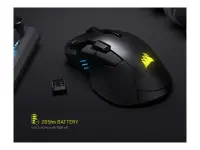 Corsair IRONCLAW SE | Gaming Mouse | Wireless/Wired | 2.4GHz, Bluetooth, USB-C | Black – pilt 6