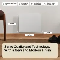 Mill Color Panel Heater | COLOR250 | Panel Heater | 250 W | Suitable for rooms up to 2-5 m² | Matte White | IPX4 – pilt 2